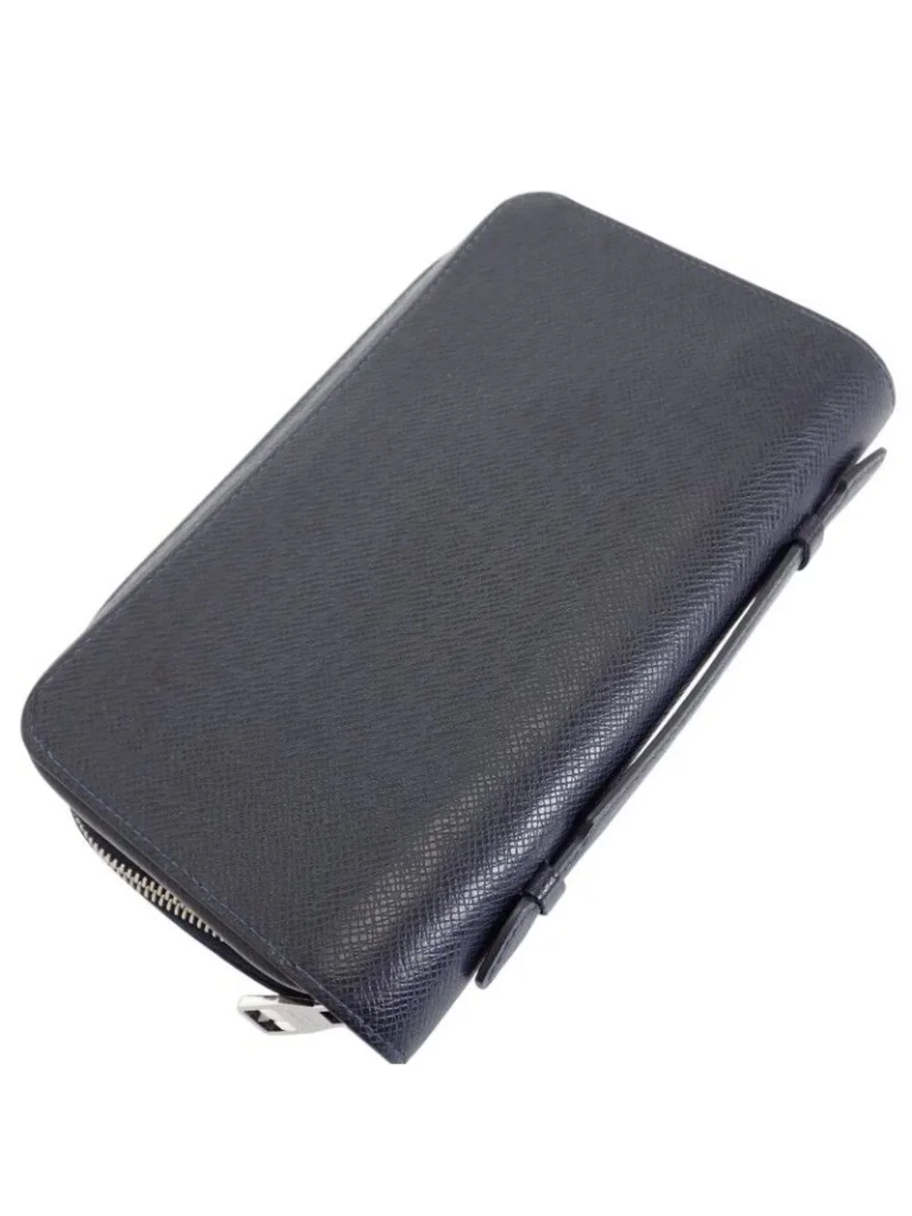 Louis Vuitton Zippy XL Taiga Line Wallet Leather Navy Blue Marine Mini